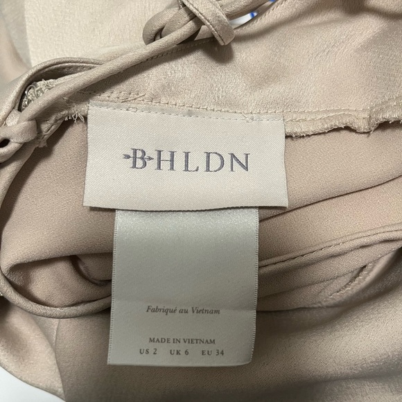 BHLDN REMY SATIN CHARMEUSE DRESS 2 - Picture 4 of 4